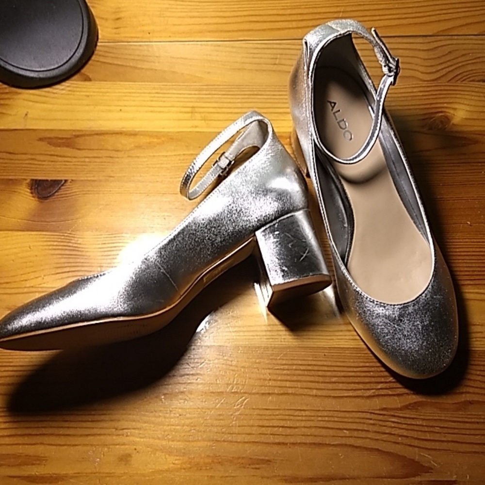 New Ankle Strap Round Toe Heels by Aldo
